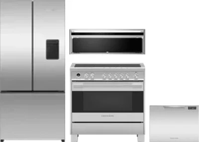 4 Piece Package Includes Refrigerator, Range, Hood And Dishwasher